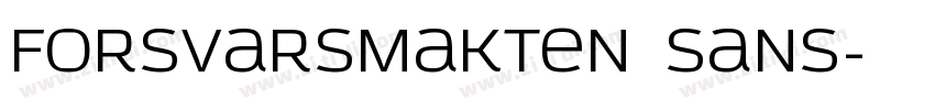 Forsvarsmakten Sans字体转换